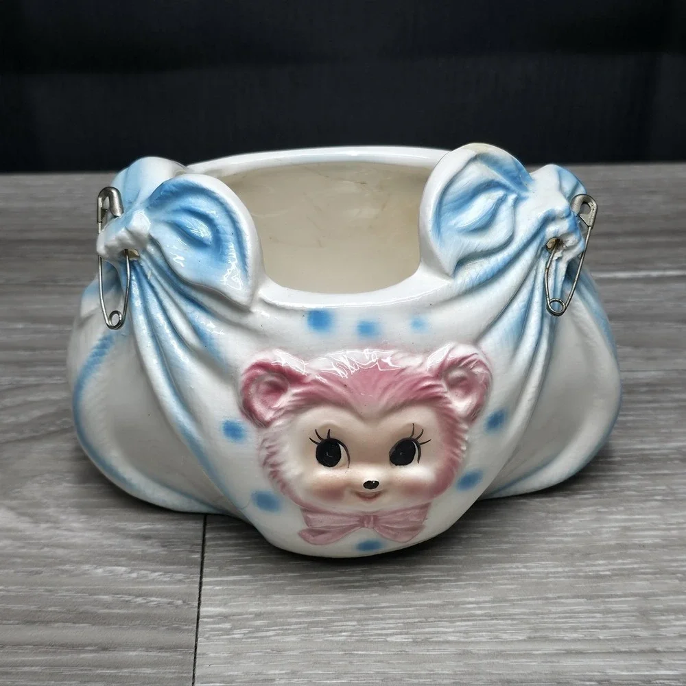 Vintage Pharma Japan Baby Diaper Planter - Soo Cute!‎
